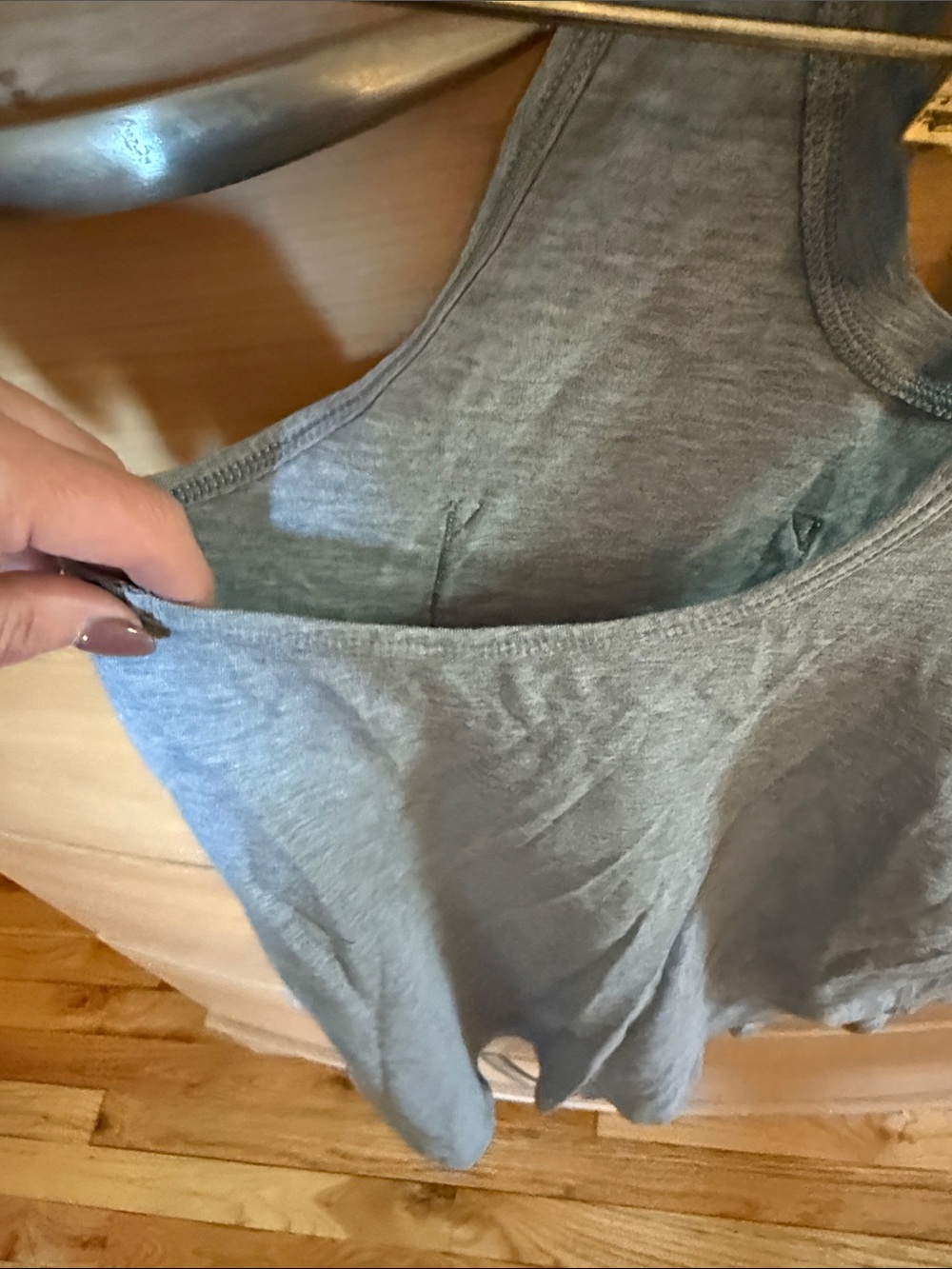 Women's Gray Racerback Tank Lululemon - Picture 3 of 3